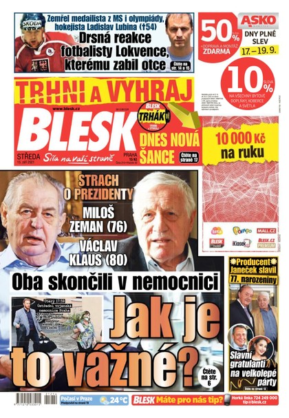 E-magazín Blesk - 15.9.2021 - CZECH NEWS CENTER a. s.
