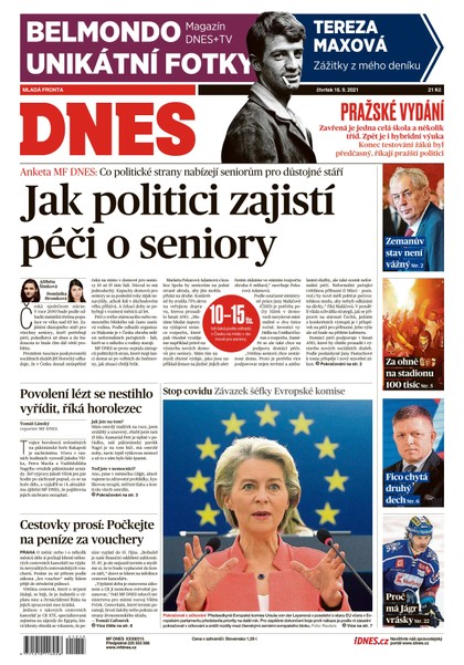 E-magazín MF DNES - 16.9.2021 - MAFRA, a.s.