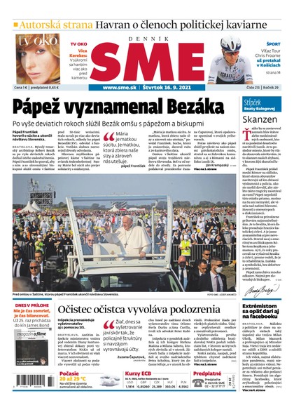 E-magazín SME 16-9-2021 - Petit Press, a.s. 