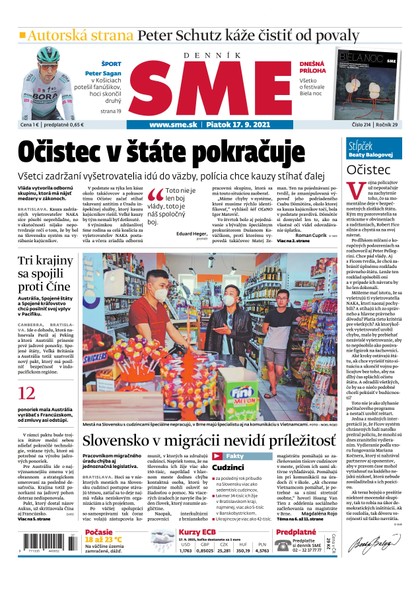 E-magazín SME 17-9-2021 - Petit Press, a.s. 