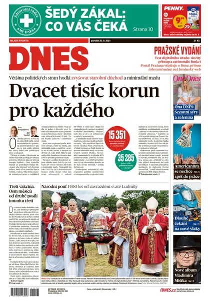 E-magazín MF DNES - 20.9.2021 - MAFRA, a.s.