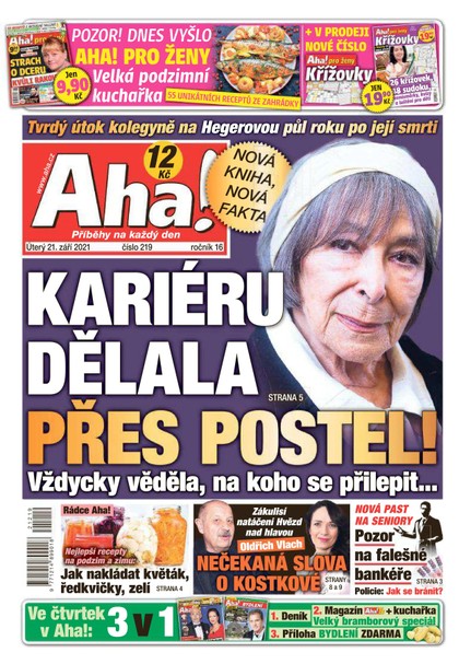E-magazín AHA! - 21.9.2021 - CZECH NEWS CENTER a. s.