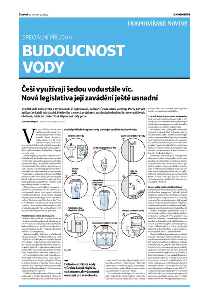 E-magazín HN 185 - 23.9.2021 Budoucnost vody - Economia, a.s.