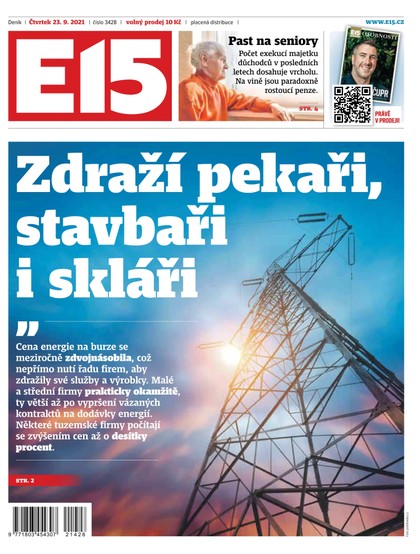 E-magazín E15 - 23.9.2021 - CZECH NEWS CENTER a. s.