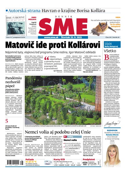 E-magazín SME 23-9-2021 - Petit Press, a.s. 