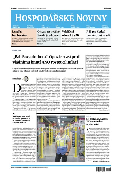E-magazín HN 188 - 29.09.2021 - Economia, a.s.