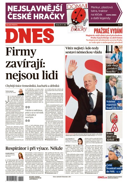 E-magazín MF DNES - 29.9.2021 - MAFRA, a.s.