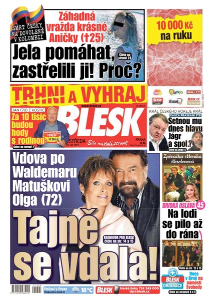 E-magazín Blesk - 29.9.2021 - CZECH NEWS CENTER a. s.