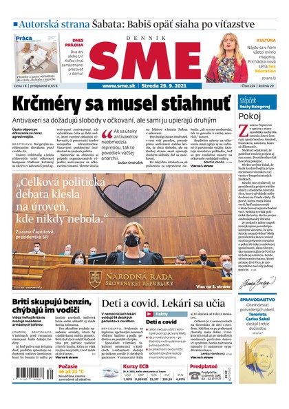 E-magazín SME 29-9-2021 - Petit Press, a.s. 