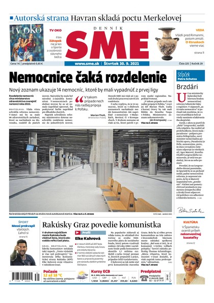 E-magazín SME 30-9-2021 - Petit Press, a.s. 