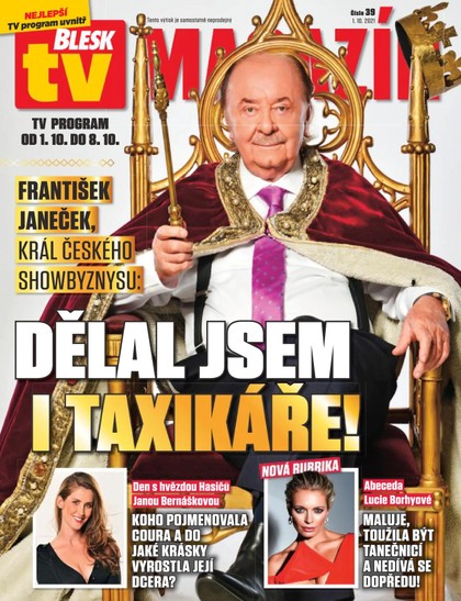 E-magazín Příloha Blesk Tv - 1.10.2021 - CZECH NEWS CENTER a. s.