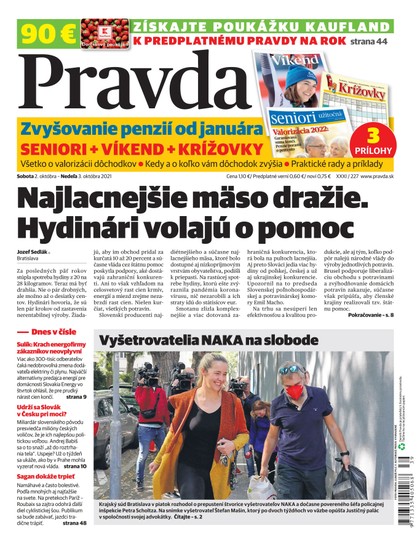E-magazín Denník Pravda 2. 10. 2021 - OUR MEDIA SR a. s.
