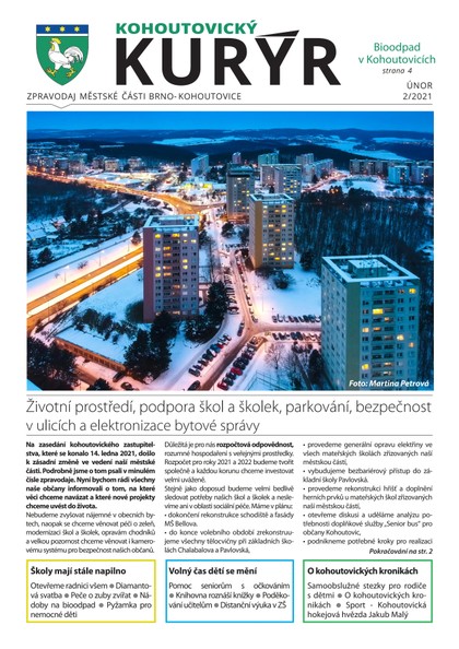 E-magazín Kohoutovický Kurýr - 2/2021 - Městská část Brno Kohoutovice