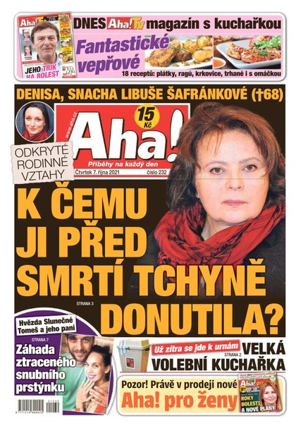 E-magazín AHA! - 7.10.2021 - CZECH NEWS CENTER a. s.