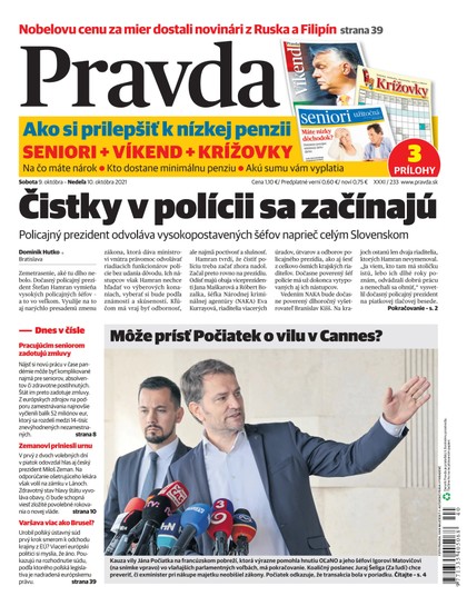 E-magazín Denník Pravda 9. 10. 2021 - OUR MEDIA SR a. s.