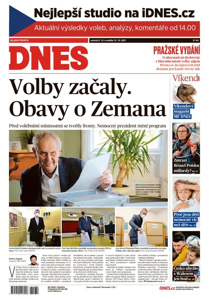 E-magazín MF DNES - 9.10.2021 - MAFRA, a.s.