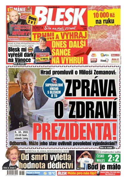 E-magazín Blesk - 9.10.2021 - CZECH NEWS CENTER a. s.