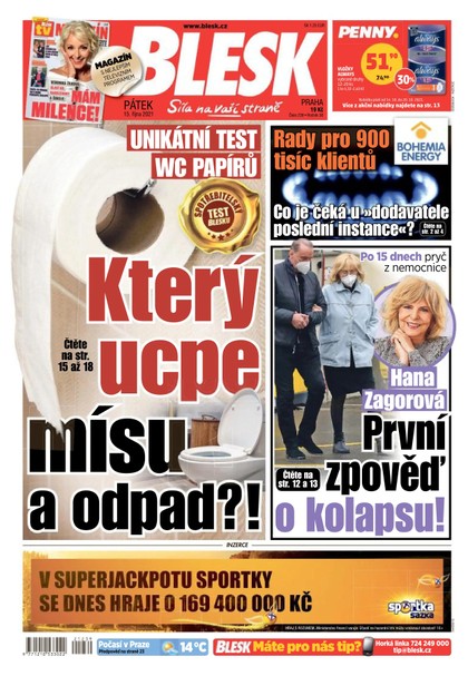 E-magazín Blesk - 15.10.2021 - CZECH NEWS CENTER a. s.