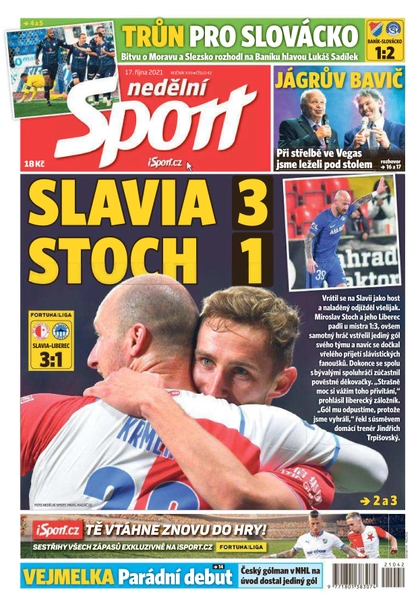 E-magazín Nedělní Sport - 17.10.2021 - CZECH NEWS CENTER a. s.