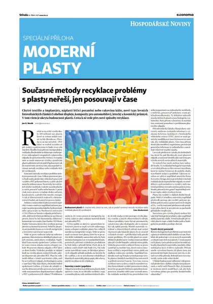 E-magazín HN 203 - 20.10.2021 Moderní plasty - Economia, a.s.