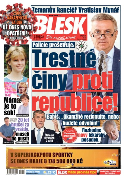 E-magazín Blesk - 20.10.2021 - CZECH NEWS CENTER a. s.