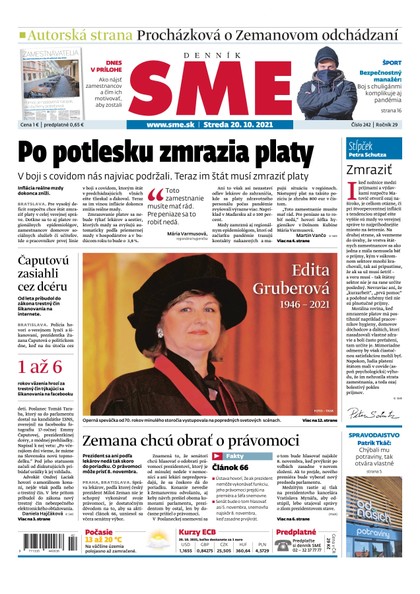 E-magazín SME 20-10-2021 - Petit Press, a.s. 