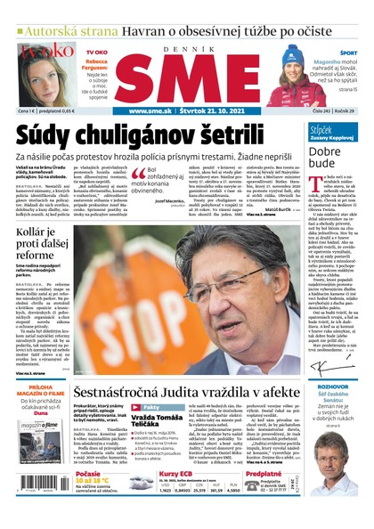 E-magazín SME 21-10-2021 - Petit Press, a.s. 