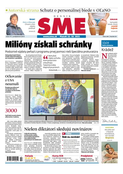 E-magazín SME 22-10-2021 - Petit Press, a.s. 