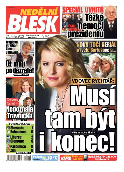 E-magazín Nedělní Blesk - 24.10.2021 - CZECH NEWS CENTER a. s.