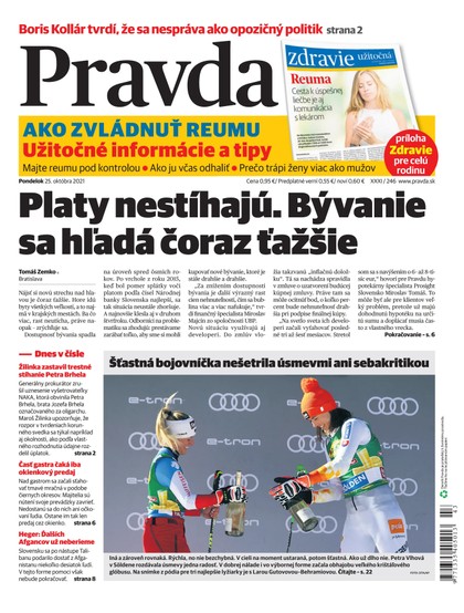 E-magazín Dennik Pravda 25. 10. 2021 - OUR MEDIA SR a. s.
