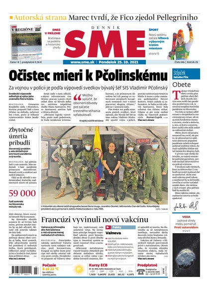 E-magazín SME 25-10-2021 - Petit Press, a.s. 