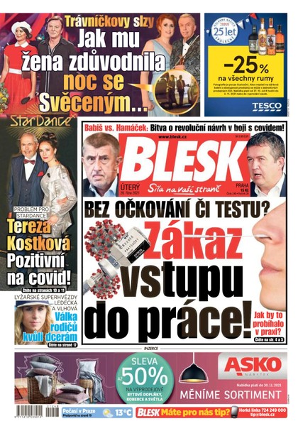 E-magazín Blesk - 26.10.2021 - CZECH NEWS CENTER a. s.