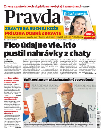 E-magazín Denník Pravda 27. 10. 2021 - OUR MEDIA SR a. s.