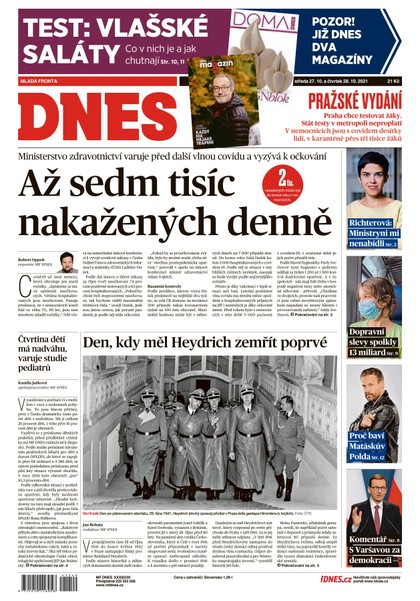 E-magazín MF DNES - 27.10.2021 - MAFRA, a.s.