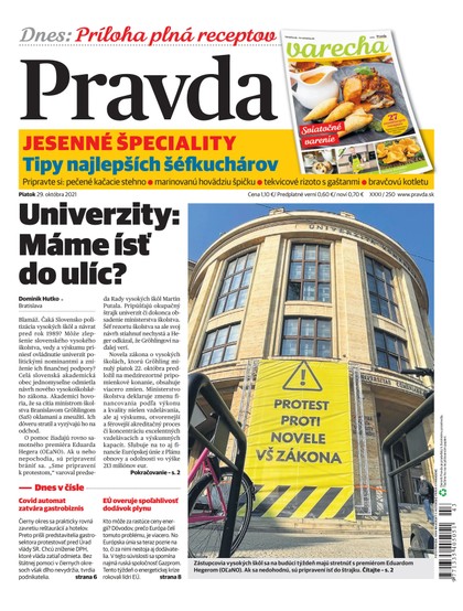 E-magazín Denník Pravda 29. 10. 2021 - OUR MEDIA SR a. s.