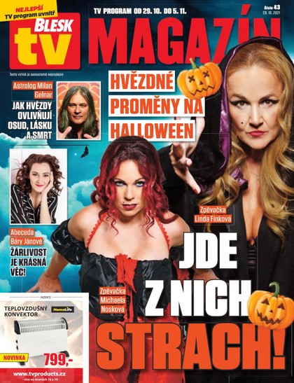 E-magazín Příloha Blesk Tv - 29.10.2021 - CZECH NEWS CENTER a. s.
