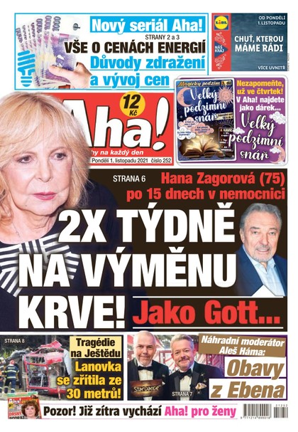 E-magazín AHA! - 1.11.2021 - CZECH NEWS CENTER a. s.