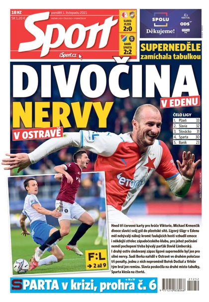 E-magazín Sport - 1.11.2021 - CZECH NEWS CENTER a. s.