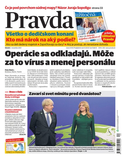 E-magazín Denník Pravda 2. 11. 2021 - OUR MEDIA SR a. s.