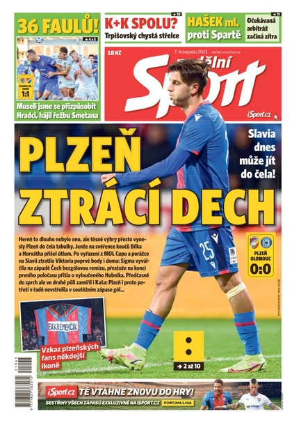 E-magazín Nedělní Sport - 7.11.2021 - CZECH NEWS CENTER a. s.