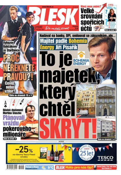 E-magazín Blesk - 9.11.2021 - CZECH NEWS CENTER a. s.