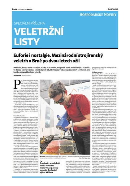 E-magazín HN 217 - 10.11.2021 Veletržní listy - Economia, a.s.