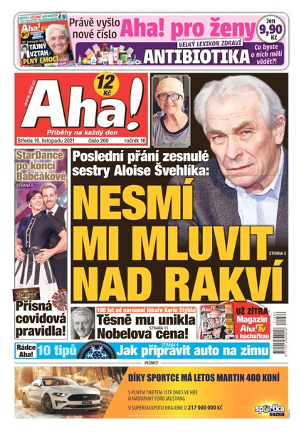 E-magazín AHA! - 10.11.2021 - CZECH NEWS CENTER a. s.