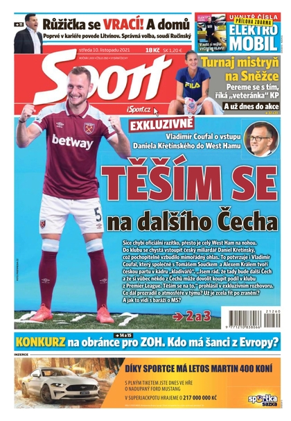 E-magazín Sport - 10.11.2021 - CZECH NEWS CENTER a. s.
