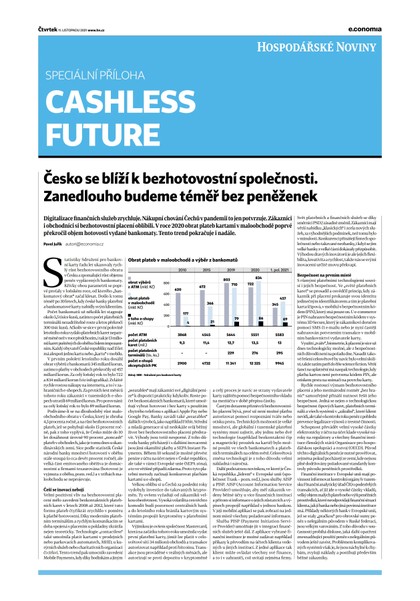 E-magazín HN 218 - 11.11.2021 Cashless Future - Economia, a.s.