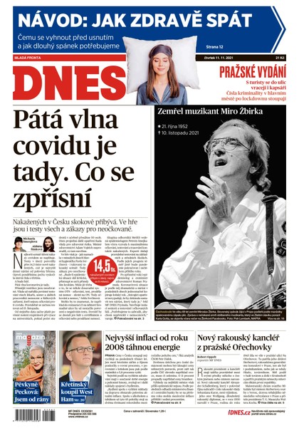 E-magazín MF DNES - 11.11.2021 - MAFRA, a.s.