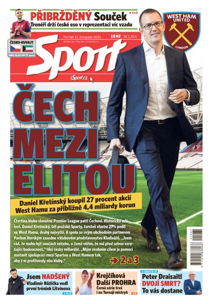 E-magazín Sport - 11.11.2021 - CZECH NEWS CENTER a. s.