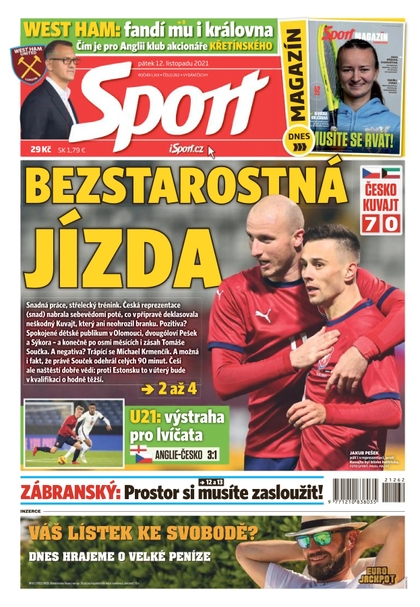 E-magazín Sport - 12.11.2021 - CZECH NEWS CENTER a. s.