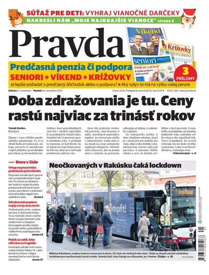 E-magazín Denník Pravda 13. 11. 2021 - OUR MEDIA SR a. s.