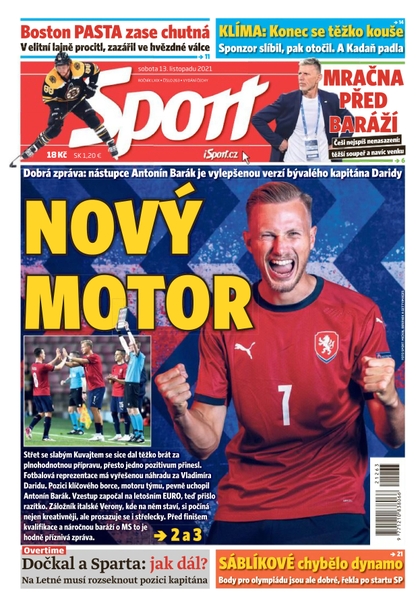 E-magazín Sport - 13.11.2021 - CZECH NEWS CENTER a. s.